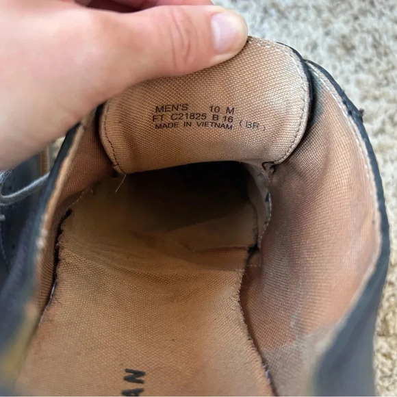 Men's Cole Haan Grand Wingtip Black Leather Oxford Size 10 - Picture 10 of 12